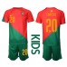 Billige Portugal Joao Cancelo #20 Hjemmetrøye Barn VM 2022 Kortermet (+ korte bukser)